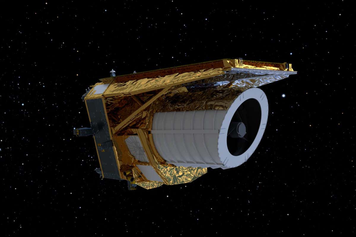 An artist impression of the Euclid space telescope