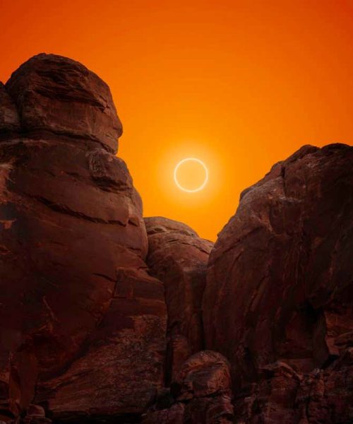 Astonishing photograph of last year’s annular solar eclipse in Utah