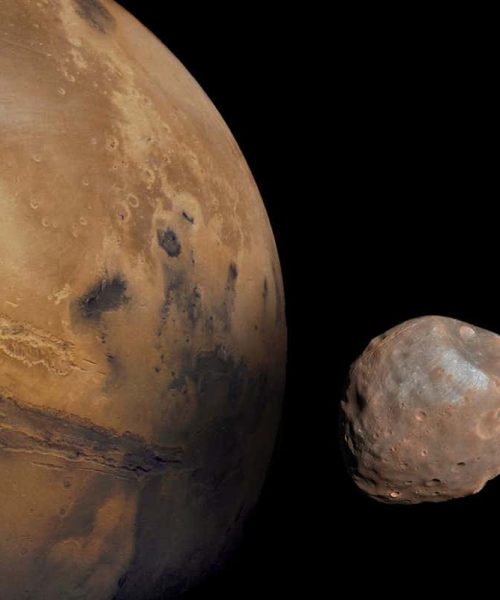 The moons of Mars may have been formed in an icy planetary collision