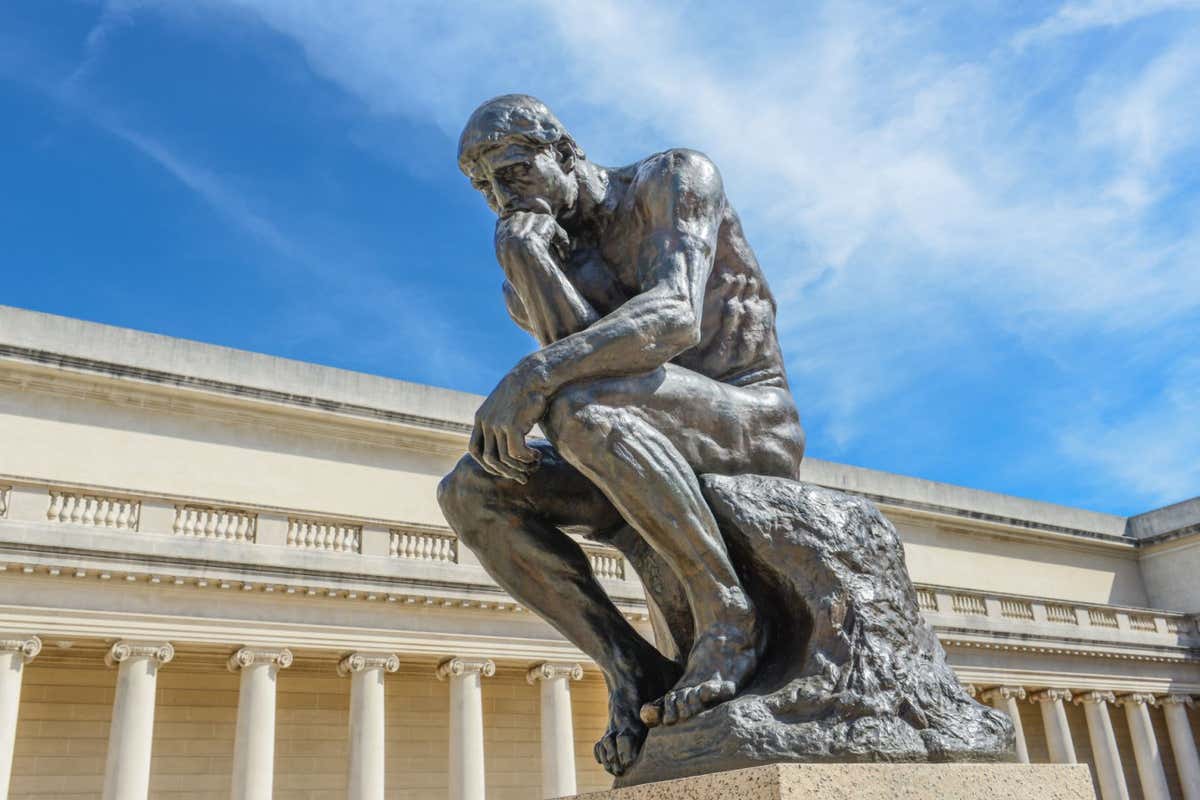 CWN1M2 Rodin Thinker Statue