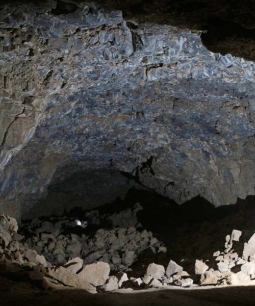Ancient humans lived inside a lava tube in the Arabian desert