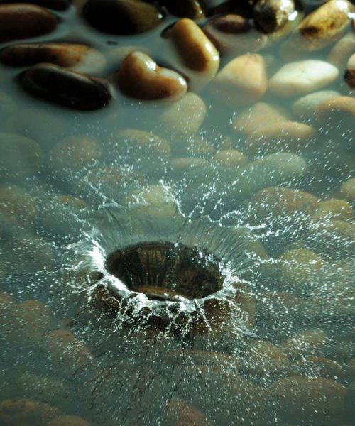 A slight curve helps rocks make the biggest splash