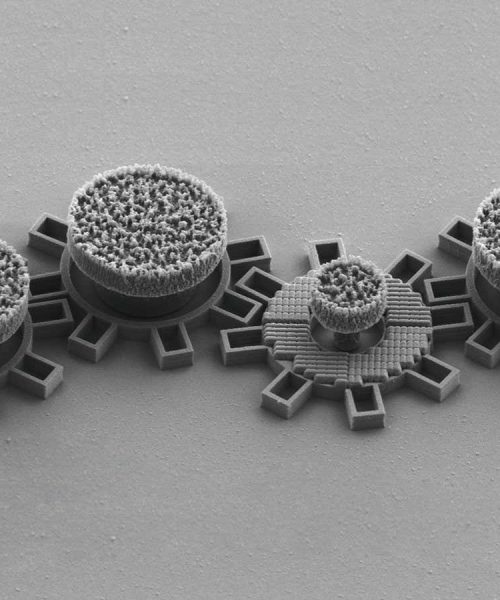 Microscopic gears powered by light could be used to make tiny machines