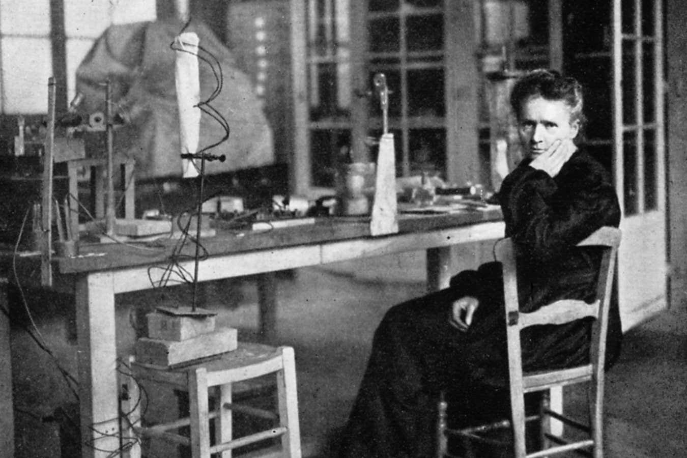 UNSPECIFIED - CIRCA 1754: Marie Curie (1867-1934) Polish-born French physicist in her laboratory in 1912, the year after she received here second Nobel prize, this time for chemistry. (Photo by Universal History Archive/Getty Images)