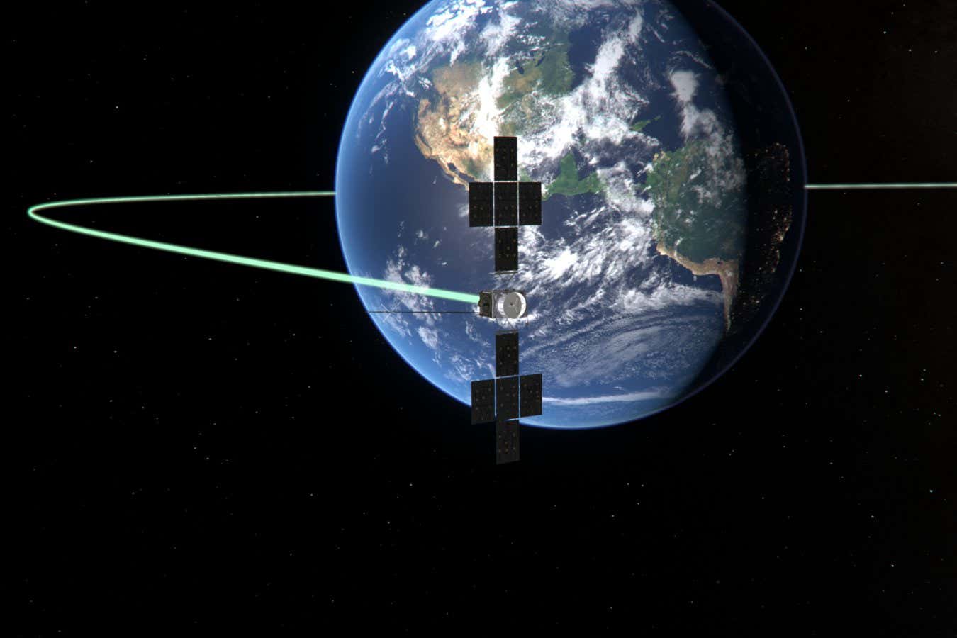 On 19?20 August 2024, ESA's Jupiter Icy Moons Explorer (Juice) will achieve a world first: using the gravity of the Moon and then Earth to bend its path through space, bringing it one step closer to Jupiter.