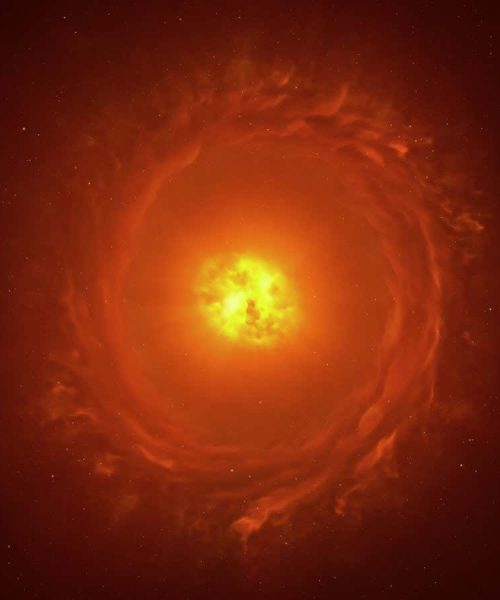 Gigantic star has gone through a rapid transformation and may explode