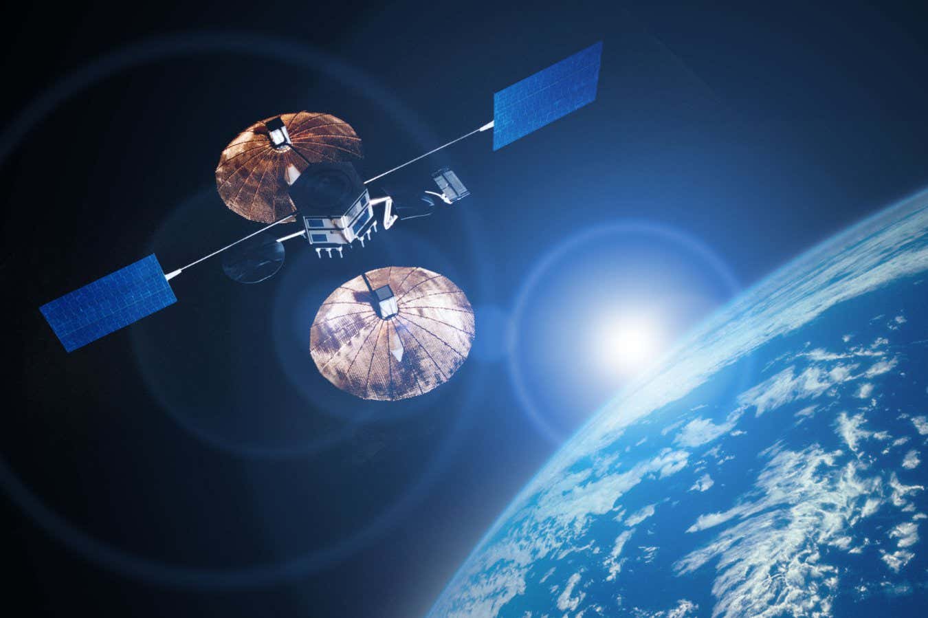 artist's impression of satellite in space
