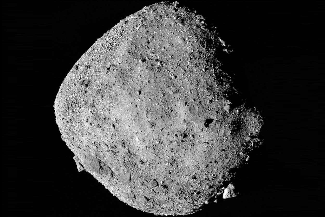 The asteroid Bennu. Samples taken from it show that it contains all the molecular ingredients for life